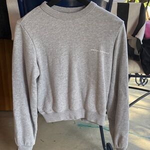 Spiritual Gangster Light Gray Crewneck Sweatshirt - Minimal Logo